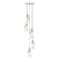 Z-Lite Aimie 5-Light Chandelier, 12 in W x 16 in H, Brushed Nickel 828P7-5R-BN - alternate 1