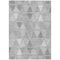 Homeroots 3' X 5' Gray Silver And Ivory Geometric Washable Indoor Outdoor Area Rug 583046 - alternate 2