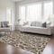 Homeroots 9' X 12' Brown And Beige Geometric Washable Indoor Outdoor Area Rug 599272 - alternate 2