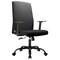 Leisuremod Evander Office Chair in Upholstered Leather & Iron Frame, Adjustable Height, Swivel & Tilt, Black EO19BLL - alternate 1