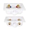 Everflow Washing Machine Outlet Box W/ Hammer Arrestors 1/2'' Push-Fit, White ABS SB300-UH - alternate 2