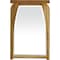 Homeroots 35" Natural Solid Wood Framed Accent Mirror 376776 - alternate 2