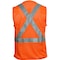 Reflective Apparel ANSI Type R Class 2 Seven Pocket Mesh Breakaway Vest with X-Back 508SX-OR-MD - alternate 2