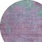 Homeroots 8' Lavender And Teal Blue Round Abstract Washable Indoor Outdoor Area Rug 618450 - alternate 2