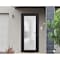 Vdomdoors Front Exterior Prehung FiberGlass Door Frosted Glass / Manux 8102 Matte Black / Office Commercial a MANUX8102EXD-BLK-W30 x H80-LH - alternate 2