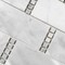 Apollo Tile 12x13 Bianco Carrara, Bardiglio Nuvolato Marble Subway Floor and Wall Tile 5.28 sqft/case, 5PK APLDC88R01A - alternate 2