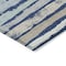 Homeroots 9' X 12' Navy Blue Beige And Ivory Striped Washable Indoor Outdoor Area Rug 598912 - alternate 3