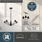 Vaxcel Bellwood 5-Light Black Chandelier, Glass Shade, Pendant Fixture for Dining Room H0311 - alternate 2