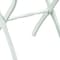 Homeroots White Folding Luggage Rack With White Straps 489580 - alternate 2