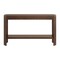 Alaterre Furniture Fluted Solid Wood Console Table 56 in Modern Entryway Table with Storage Shelf AFTBL-006 - alternate 1