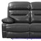 Homeroots 89" Gray Faux Leather USB Sofa With Black Legs 366316 - alternate 2