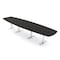 Skutchi Designs Arc Boat Conference Table With Power, 48 in W, 168 in L HAR-ABOT-48X168-T-U999ST19-NA - alternate 1