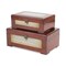 Homeroots Set of Two Brown Wood Box With Lid, 2PK 489384 - alternate 2