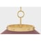 Hudson Valley Lighting Clivedon Chandelier in Aged Brass/Soft Crimson by Mark D. Sikes MDS1403-AGB/CRN - alternate 2