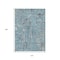 Homeroots 10' X 14' Denim Blue And Gray Abstract Washable Indoor Outdoor Area Rug 632124 - alternate 2