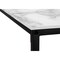 Homeroots 58" White and Black Faux Marble Wood And Metal Corner Computer Desk 489871 - alternate 2