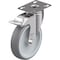 Zoro Select Swivel Plate Caster, Therm Rubber, 5 in, 264 lb LKPXA-TPA 126G-FI - alternate 1
