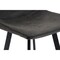 Leisuremod Elland Modern Upholstered Leather Bar Stool with Iron Legs and Footrest, Charcoal Black ES29BL - alternate 2