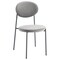 Leisuremod Euston Dining Chair with Velvet Seat and Grey Steel Frame, Grey RC17GR - alternate 1
