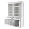 Homeroots 87" White Solid Wood Four Tier Bookcase 397120 - alternate 4