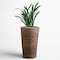 Vintiquewise Wicker Banana Rope Tall Floor Planter with Metal Pot, Large QI003360.L - alternate 1