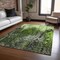 Homeroots 9' X 12' Green And Lime Green Abstract Washable Indoor Outdoor Area Rug 577245 - alternate 3