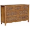 Homeroots 57" Brown Carved Floral Solid Wood Seven Drawer Dresser 720637 - alternate 2