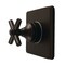 Kingston Brass Single-Handle Six-Way Diverter Valve with Square Trim Kit, Oil Rubbed Bronze KS4045EX - alternate 1
