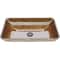 Vigo Donatello Wooden Brown Glass 23 in. L x 15 in. W x 5 in. H Rectangular Vessel Bathroom Sink VG07046 - alternate 1