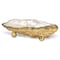 Homeroots 8in Gold Resin Handmade Trinket Tray 713013 - alternate 1