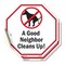 Signmission A Good Neighbor Cleans Up!, 4 inch X 4 inch, Vinyl Decal, 2PK OC-D-2PACK-4-17 - alternate 1