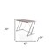 Homeroots 47" Brown and Silver Metallic Secretary Desk 286398 - alternate 3