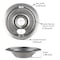 Range Kleen Steel Drip Bowls 6 in. W 139ABULK12 - alternate 3