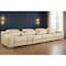 Homeroots 169" Beige Italian Leather Reclining USB Sofa 632882 - alternate 1