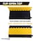 Kable Kontrol Cable Ramp, 2.16 in H, 35.43 in L, 19.685 in W, 5 Channel, Polyurethane/Rubber, Black, Yellow CP9988 - alternate 4