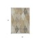 Homeroots 5' X 8' Wheat Taupe And Ivory Argyle Washable Indoor Outdoor Area Rug 613742 - alternate 2
