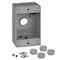 Sigma Engineered Solutions New Work 18.3 cu in Rectangle Metallic 1 gang Weatherproof Box Gray 14253-5 - alternate 2