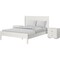 Homeroots Three Piece White Solid Wood Bedroom Set 523670 - alternate 2