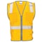 Dome75 Hi-Vis Safety Vest 2X/3X Class Non-ANSI/Enhanced Visibility , Zipper 2 Pockets, 1 Mic Tab DV1281 - alternate 1