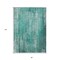 Homeroots 8' X 10' Teal Blue Aqua And Gray Striped Washable Indoor Outdoor Area Rug 577268 - alternate 2