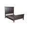 Homeroots Espresso Carved Geometric Solid Wood Queen Bed Frame 554344 - alternate 3