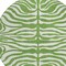 Homeroots 8' Green And Ivory Round Animal Print Washable Indoor Outdoor Area Rug 600608 - alternate 3