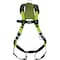 Miller Full-Body General Safety Harness, w/5 Points of Adjustment, w/Lightweight Aluminum Back / Side D-Ring H5IC222021 - alternate 1