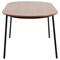 Leisuremod 70.9 in W, 29.5 in L, Manufactured Wood/Steel/PU Leather, Walnut/Light Brown TT70-CWN18-LBR - alternate 2