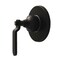 Kingston Brass Single-Handle Six-Way Diverter Valve with Round Trim Kit, Matte Black KS4030KL - alternate 1