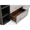 Homeroots 63" Grey Faux Marble and Black Wood Six Drawer Double Dresser 473112 - alternate 2