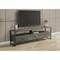 Monarch Specialties TV Stand, 72'', Media Entertainment Center, Dark Bronze Laminate, Black Metal, Contemporary I 2847 - alternate 1