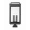 Z-Lite Hartwell 6-Light Outdoor Pier Mounted Fixture, 15 in W x 34 H, Sand Black 5019PHXXLS-SQPM-BK - alternate 2