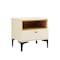 Manhattan Comfort Amara Nightstand in Cream and Natural Oak NS006-CR - alternate 3