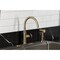 Kingston Brass Single-Handle Kitchen Faucet, Antique Brass KSD2433RNX - alternate 2